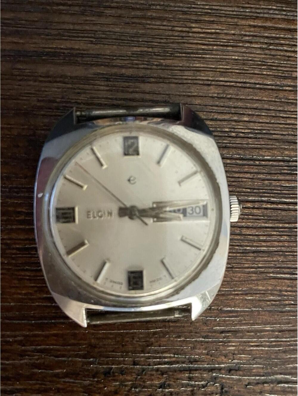 Elgin Hand Wind Mechanical Watch Date No Watch Band
